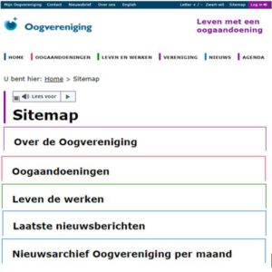 Klik voor info over oogvereniging