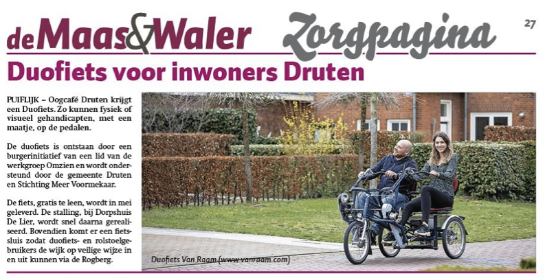 20220420 Duofiets voor inwoners gemeente Druten 20220420 Duofiets voor inwoners gmeente Druten