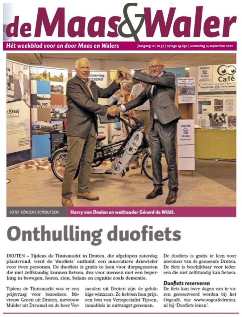 20220910 Onthulling duofiets 20220910 Onthulling duofiets