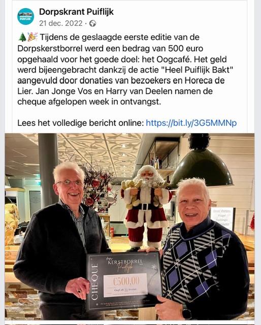 20221221 Puiflijk Kerst cheque 20221221 Puiflijk Kerst cheque